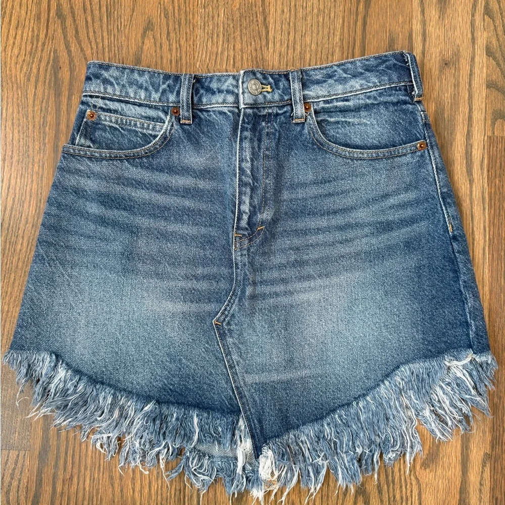 We The Free People Denim Mini Skirt